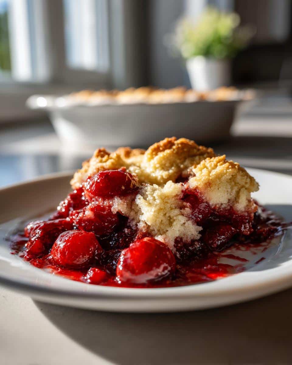 Old-Fashioned Cherry Cobbler - detail 4
