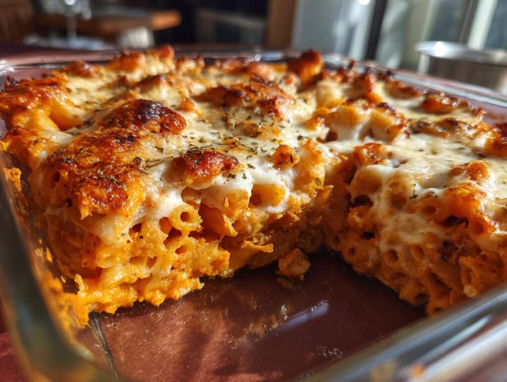 Pasta Bake with Pumpkin Tomato Sauce