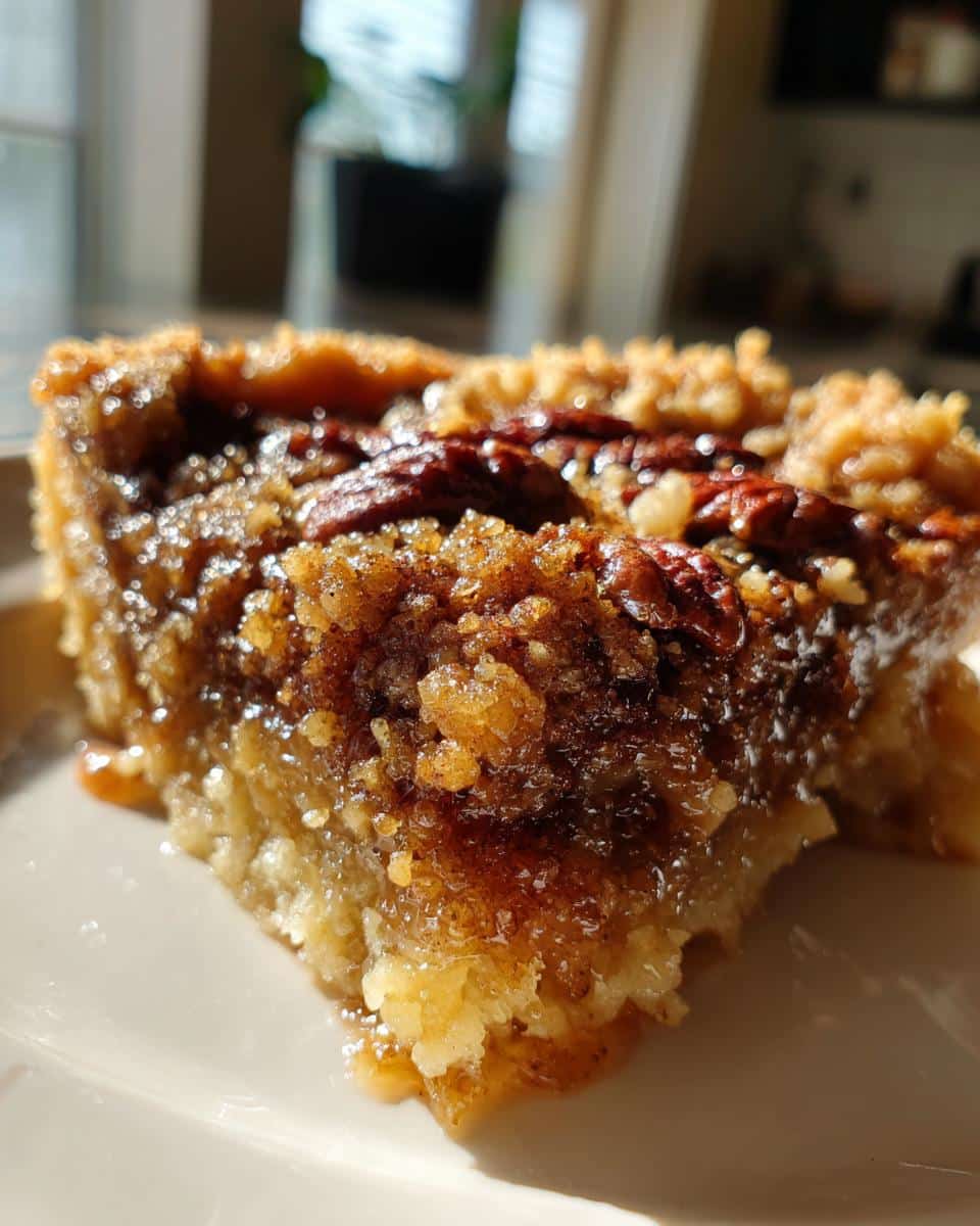Pecan pie cobbler - detail 1