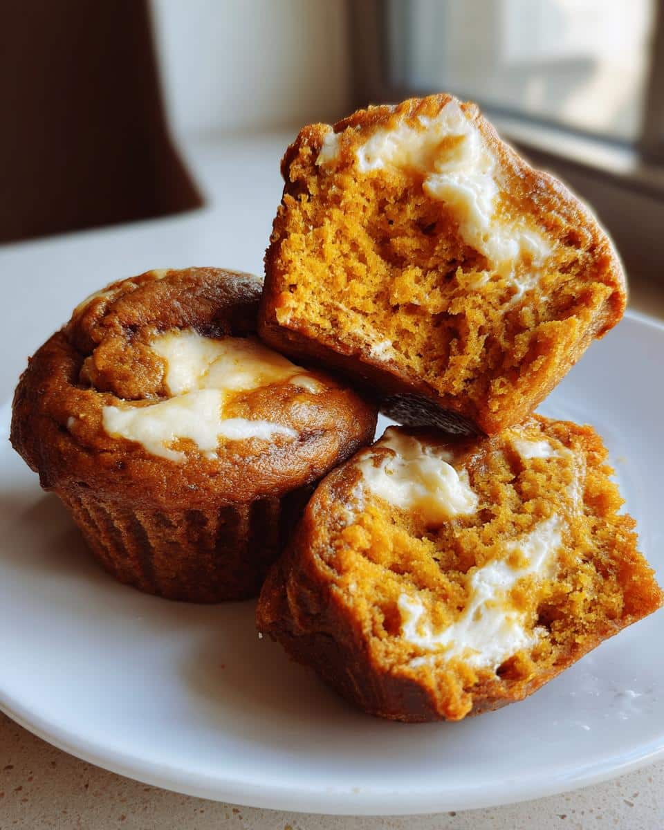Pumpkin Cream Cheese Swirl Muffins - detail 3