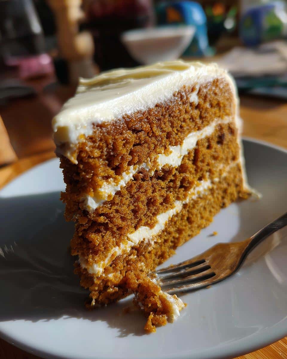 Pumpkin pie cake - detail 1