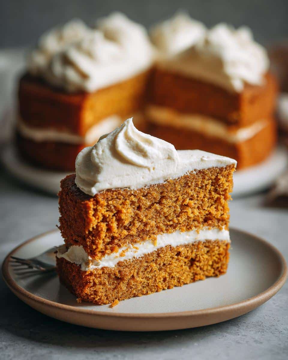 Pumpkin pie cake - detail 2
