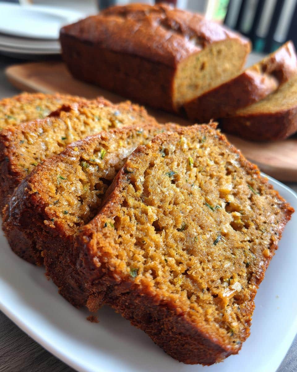 Soft and Fluffy Pumpkin Zucchini Bread - detail 2