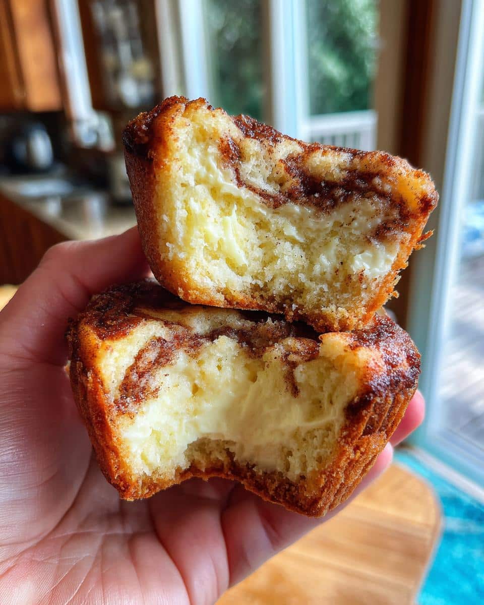 Spiced Apple Cheesecake Muffins - detail 1
