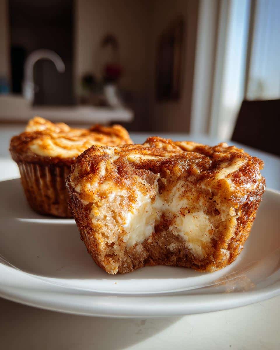 Spiced Apple Cheesecake Muffins - detail 2
