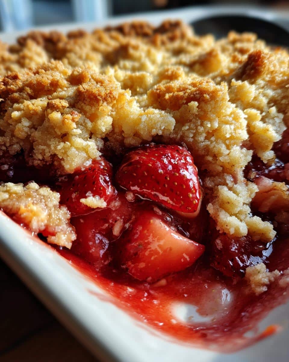 Strawberry Cobbler with Sweet Biscuit Crust - detail 3