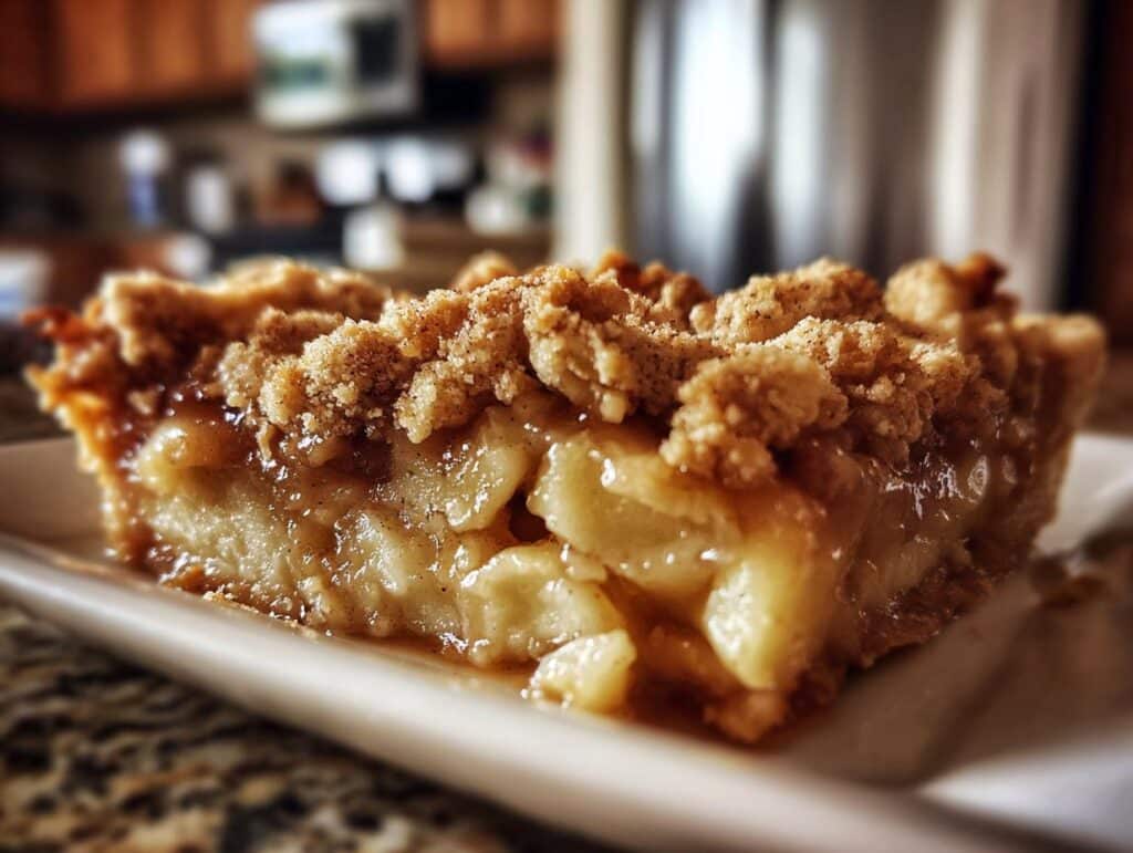 Warm Apple Cobbler with Cinnamon Topping