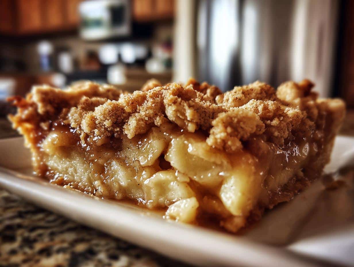 Warm Apple Cobbler with Cinnamon Topping