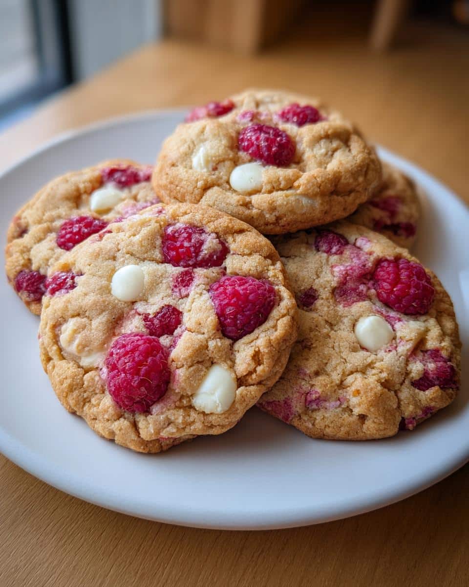 White Chocolate Raspberry Cookies - detail 1