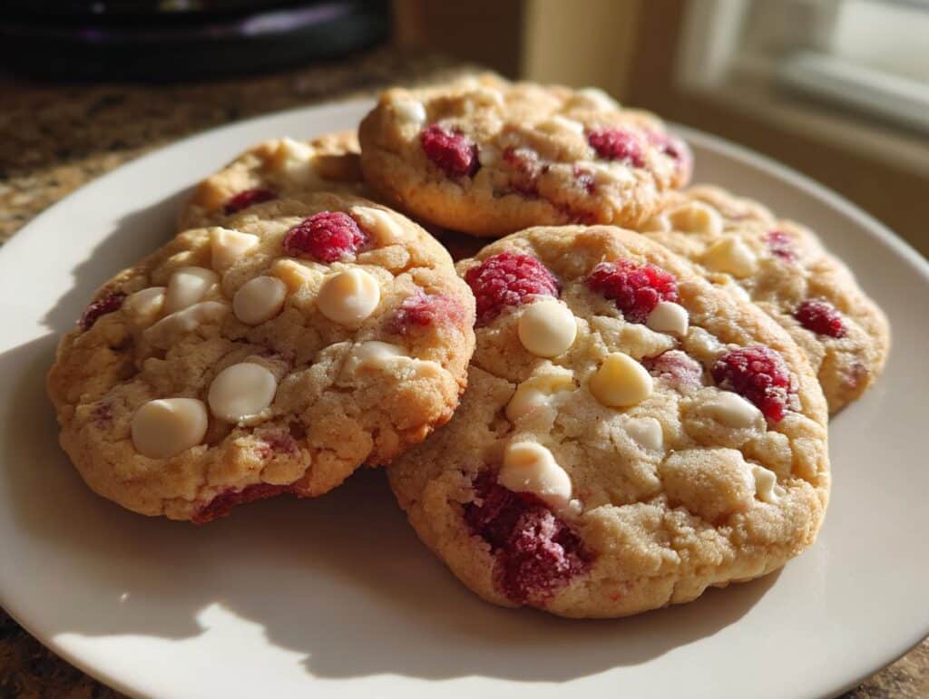 White Chocolate Raspberry Cookies