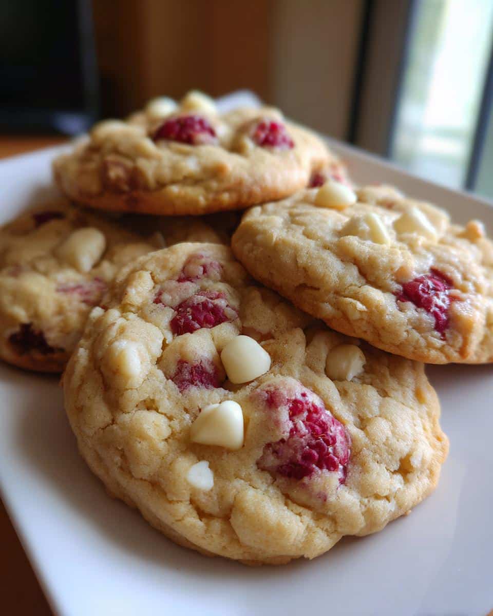 White Chocolate Raspberry Cookies - detail 3
