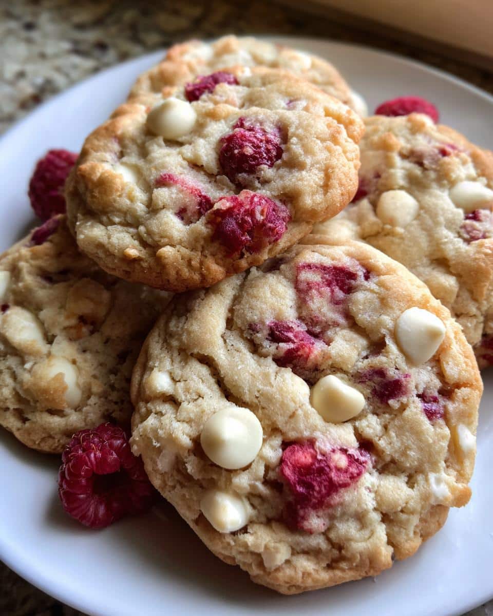White Chocolate Raspberry Cookies - detail 4