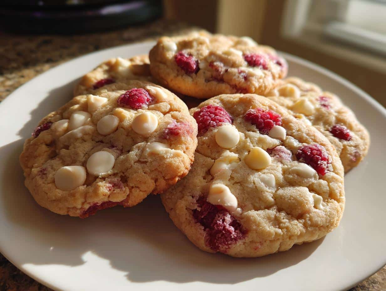 White Chocolate Raspberry Cookies
