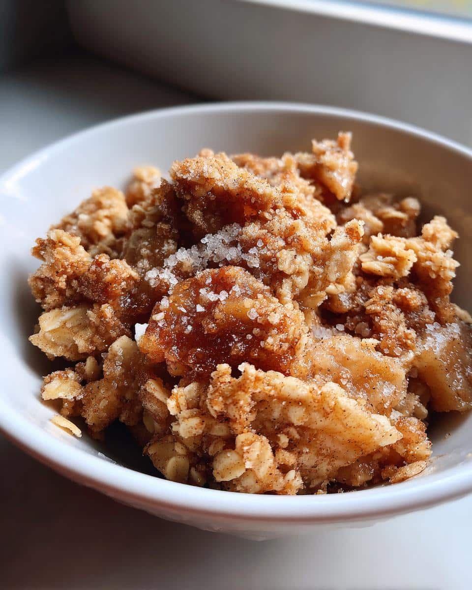 apple crisp topping - detail 1