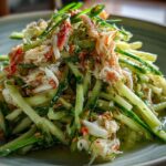 asian cucumber salad with crab meat