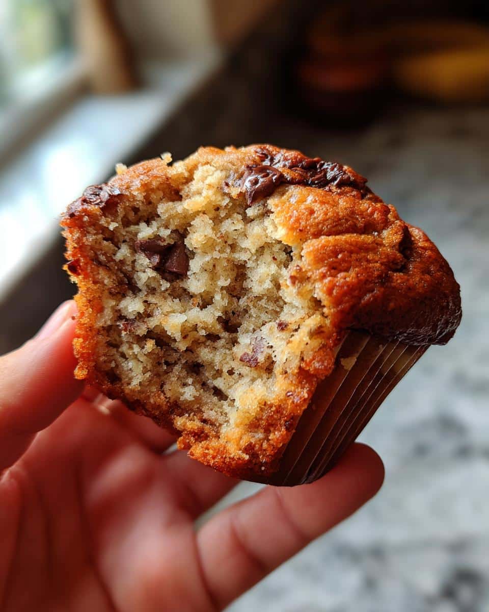 banana bread muffins - detail 1