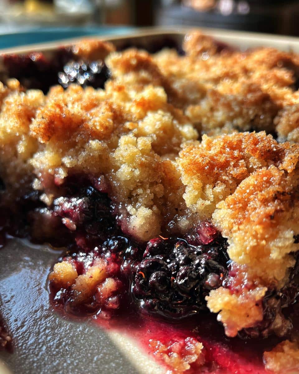 blackberry cobbler - detail 2