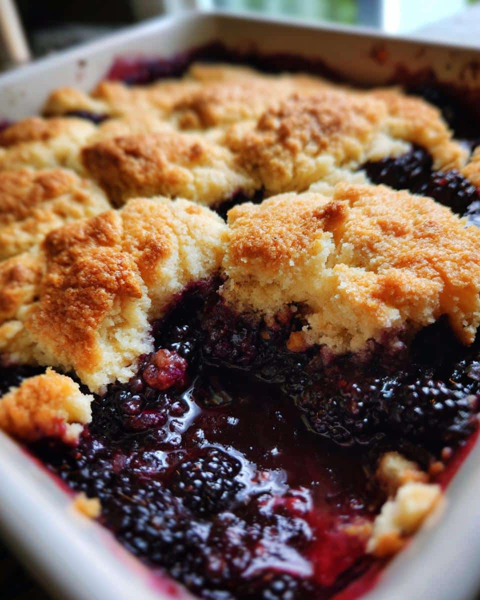  blackberry cobbler - detail 3