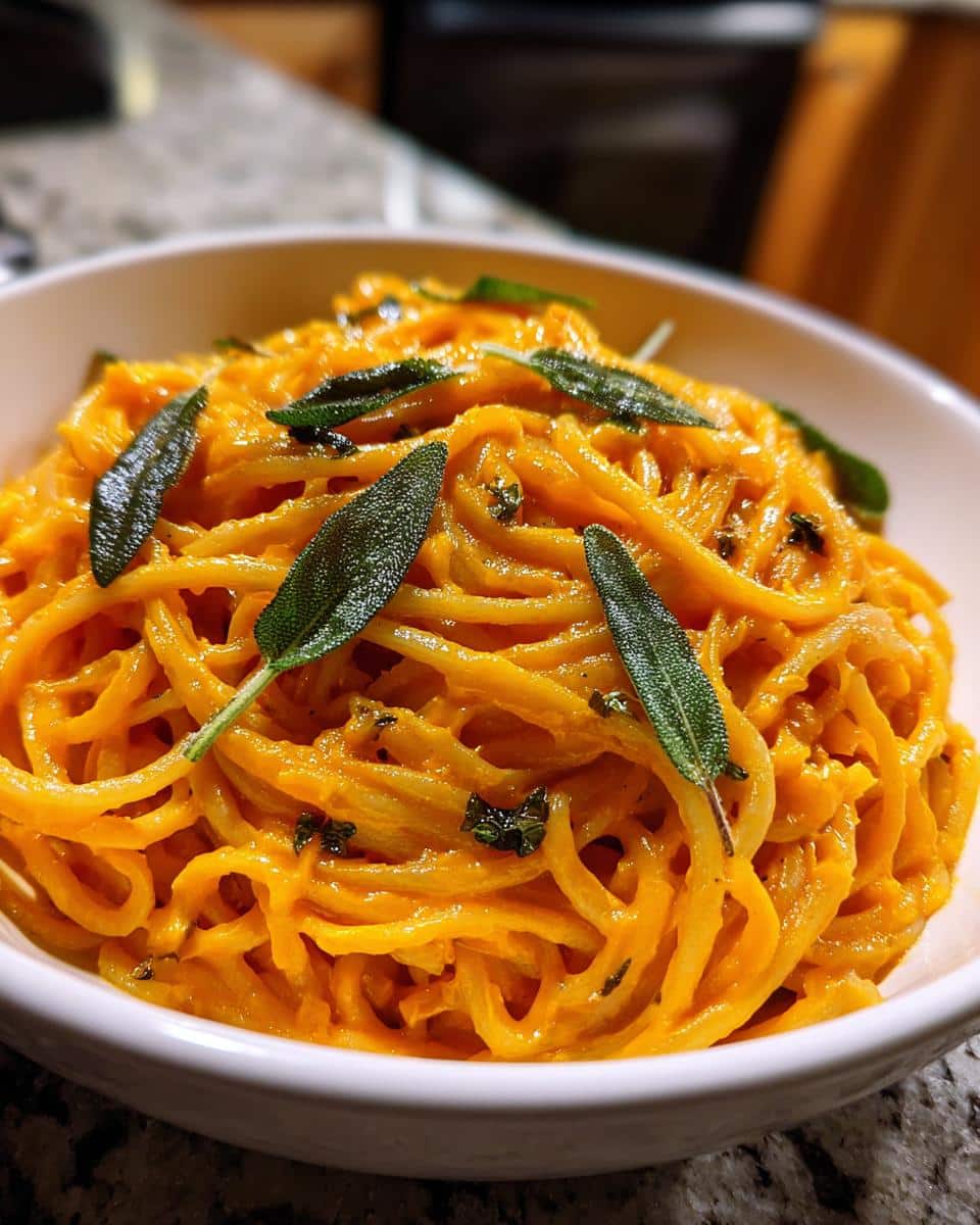 butternut squash pasta sauce - detail 2