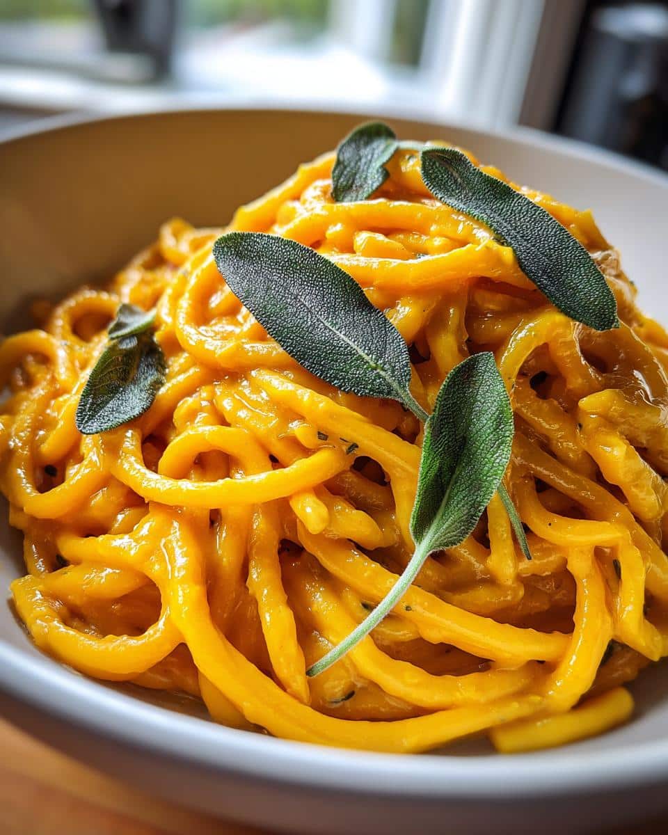butternut squash pasta sauce - detail 3