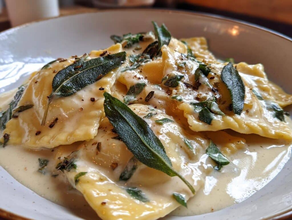 butternut squash ravioli sauce