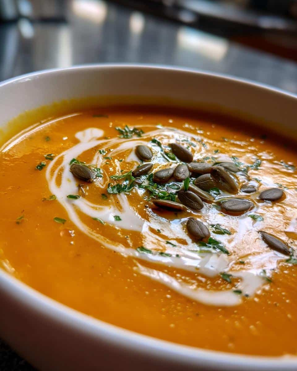 butternut squash soup - detail 2