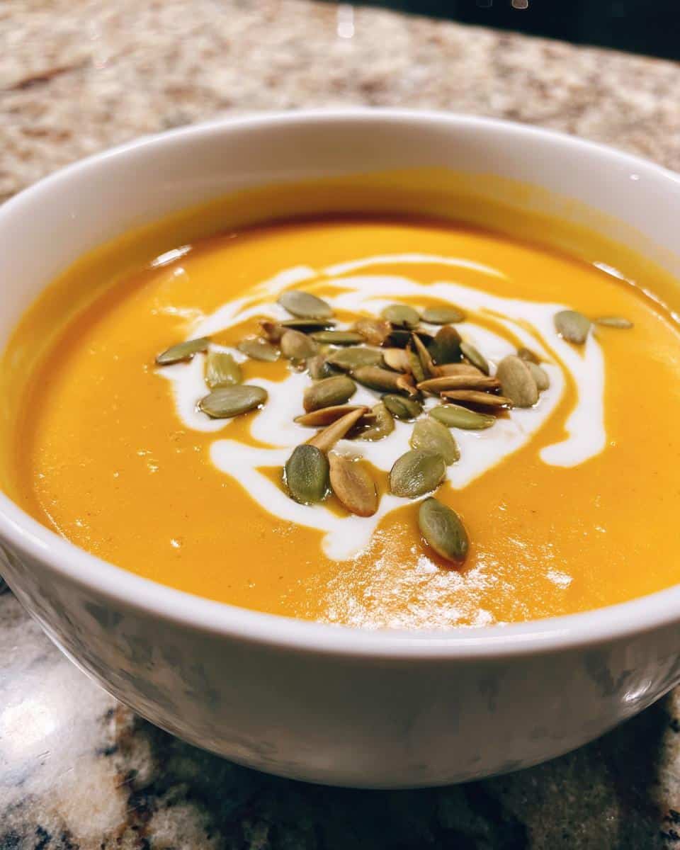 butternut squash soup - detail 3