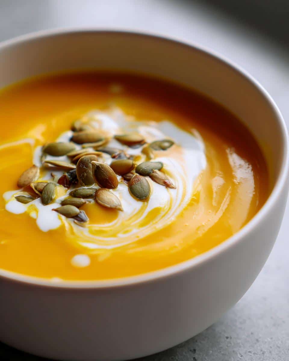 butternut squash soup - detail 4