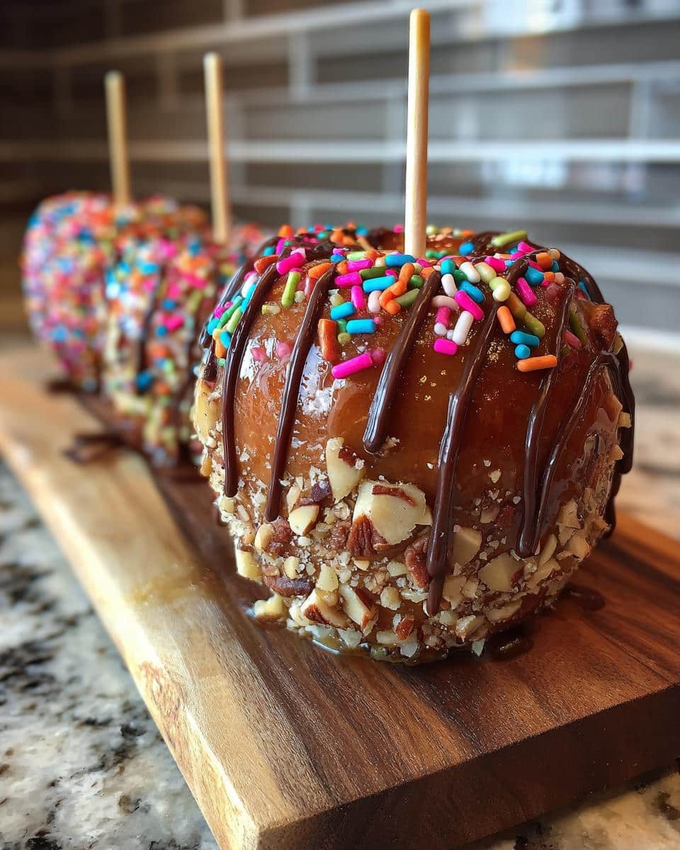 caramel apple board - detail 2