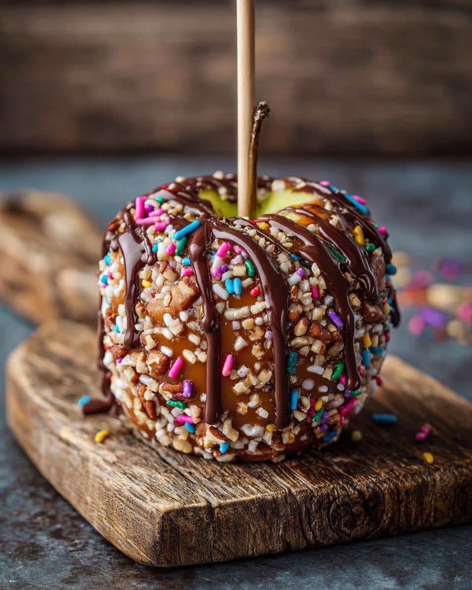 caramel apple board - detail 3