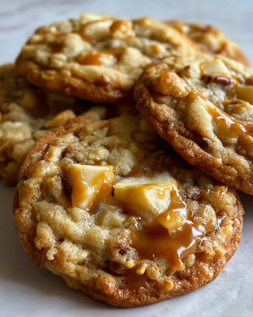 caramel apple cookies - detail 3