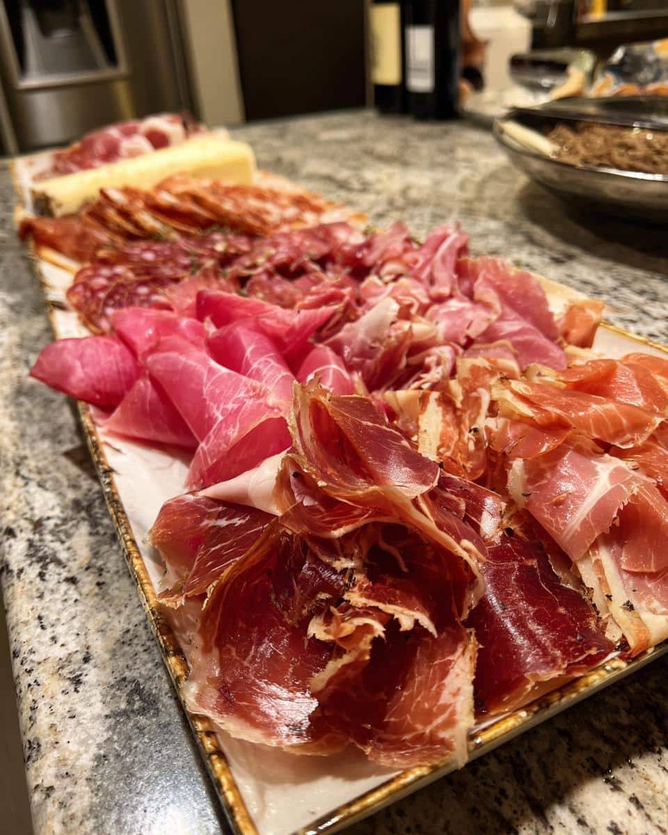 charcuterie board meats - detail 1