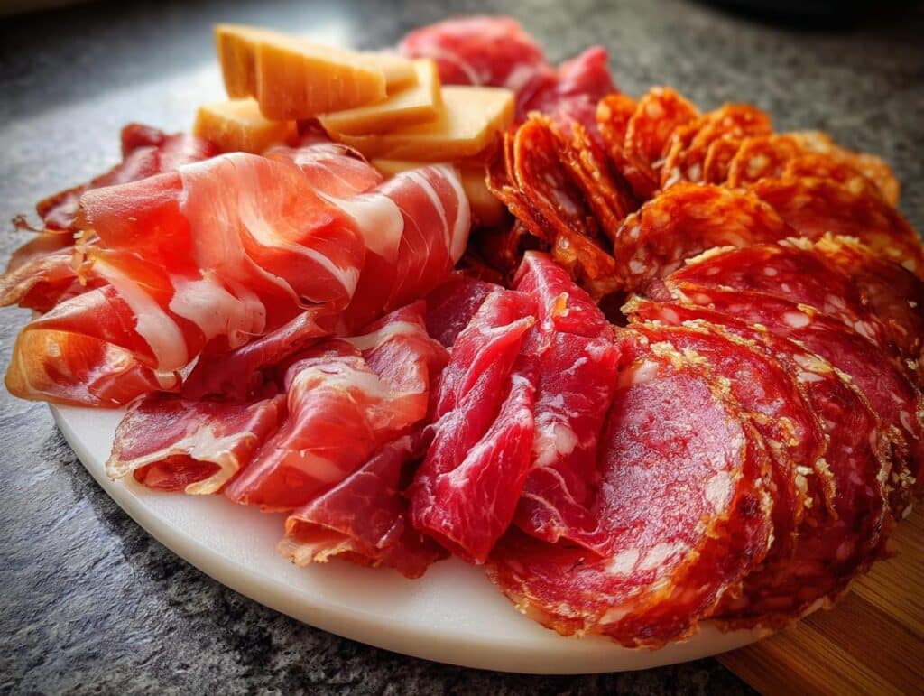 charcuterie board meats
