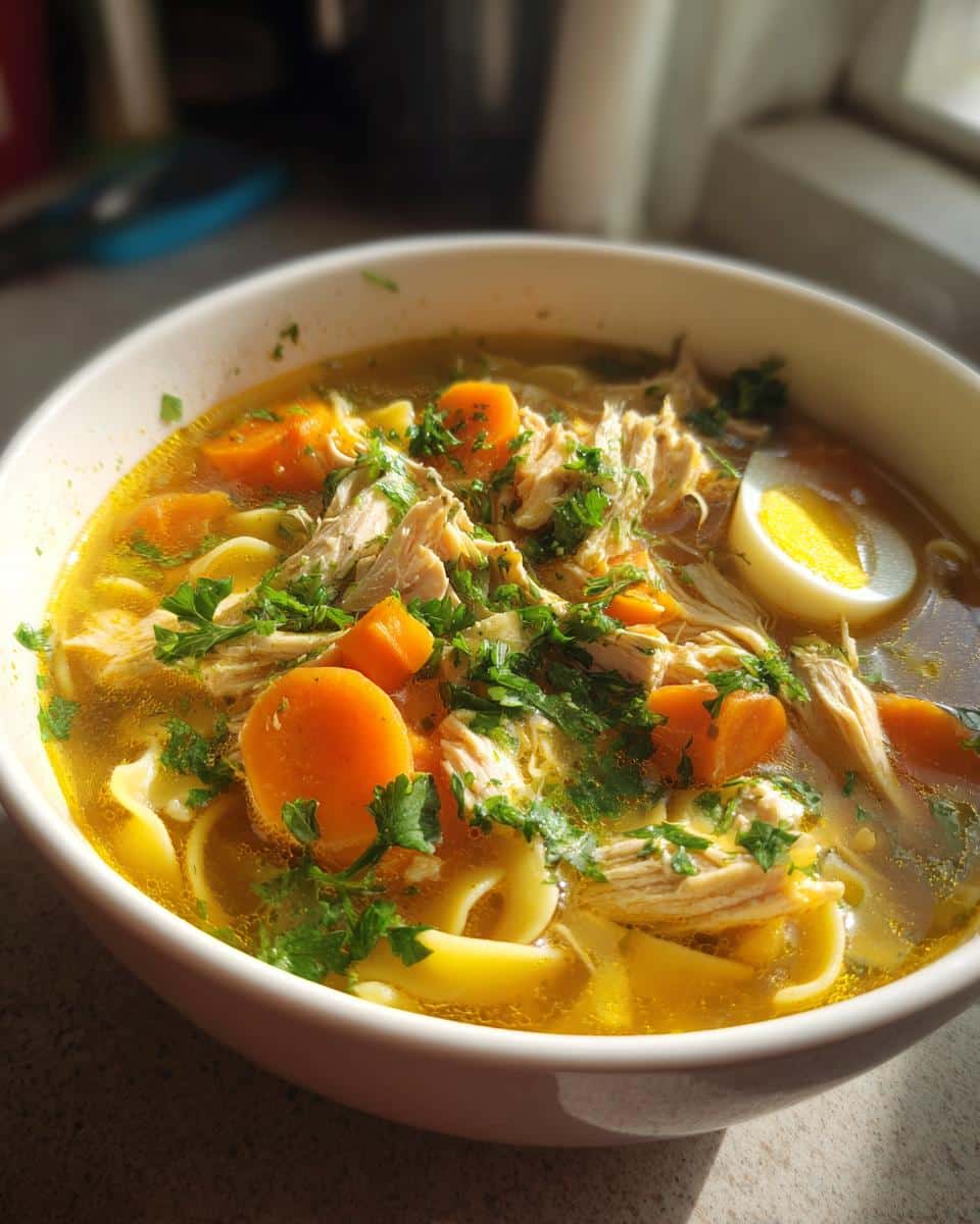 chicken noodle soup homemade - detail 1