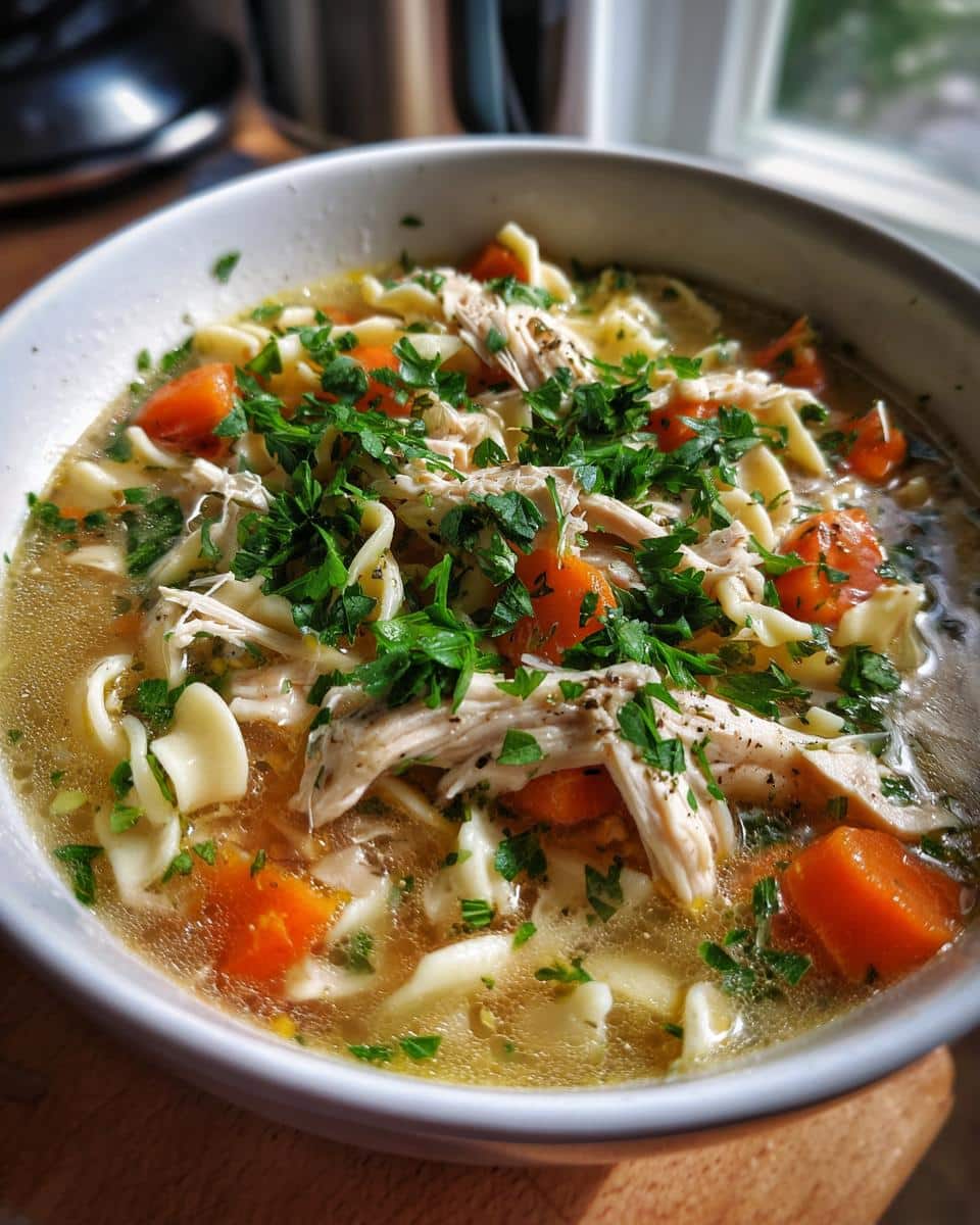 chicken noodle soup instant pot - detail 1