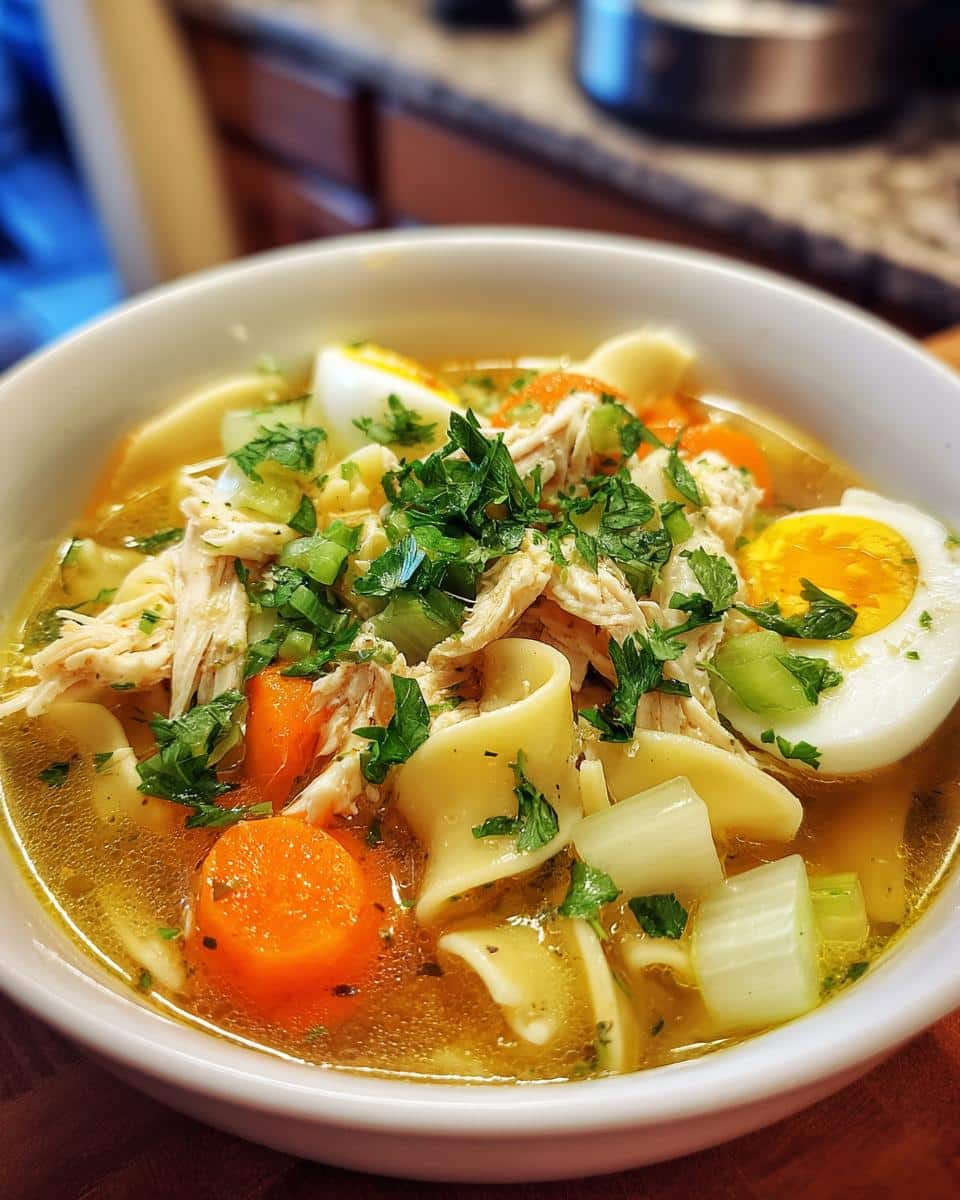 chicken noodle soup instant pot - detail 2
