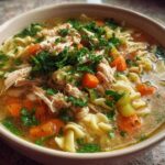 chicken noodle soup with rotisserie