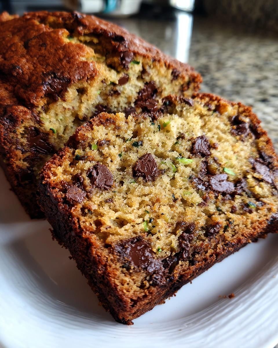 chocolate chip zucchini bread - detail 2