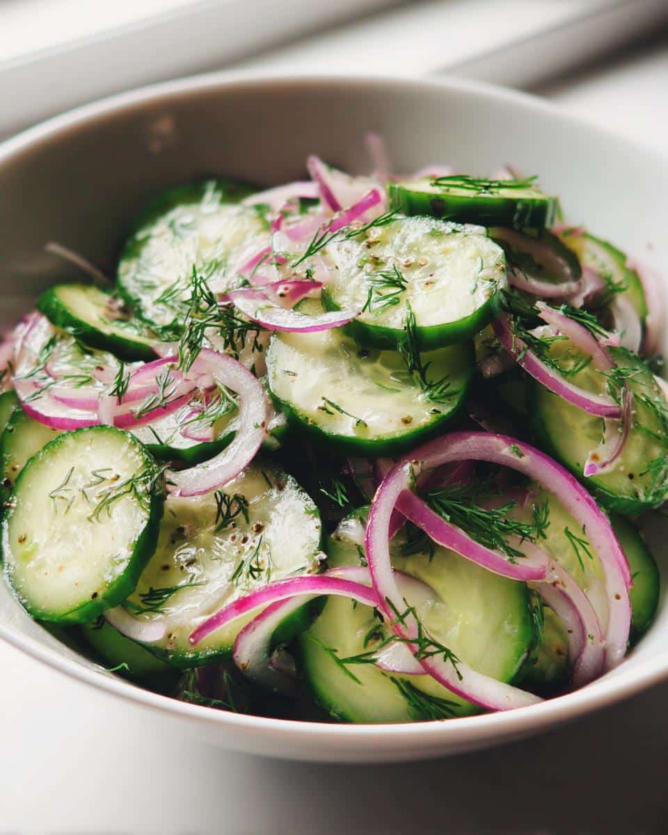 cucumber salad - detail 1
