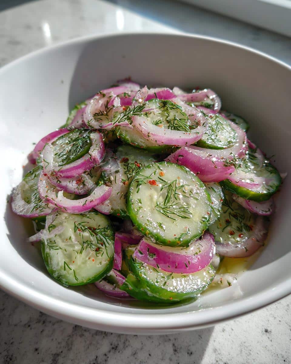 cucumber salad - detail 3