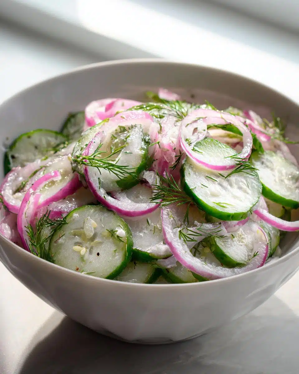 cucumber salad vinegar - detail 2