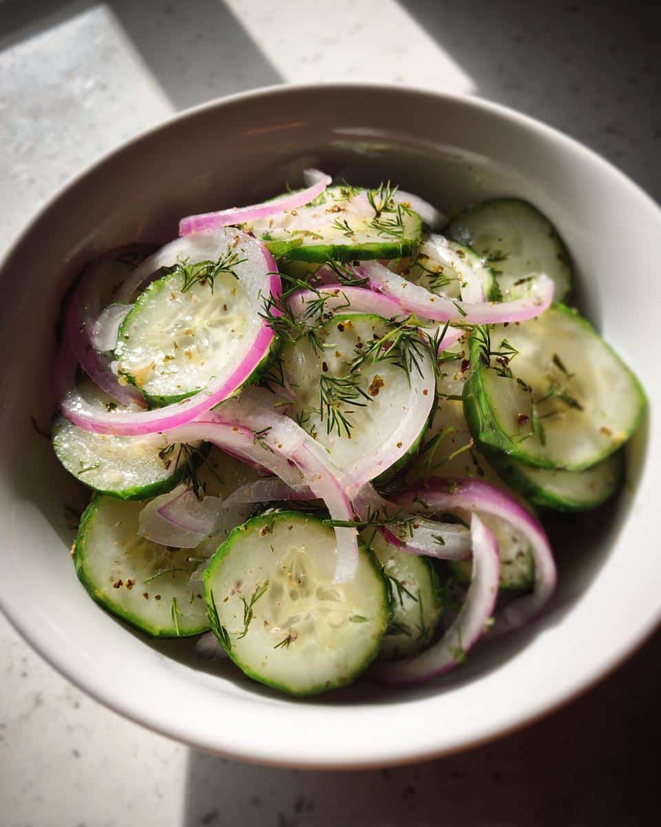 cucumber salad vinegar - detail 3