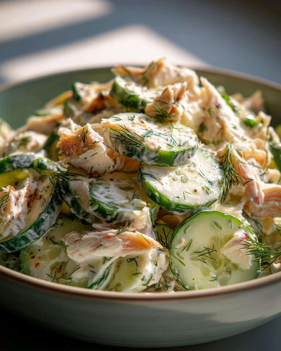cucumber salad with crab meat - detail 1