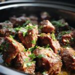 garlic butter steak bites crockpot
