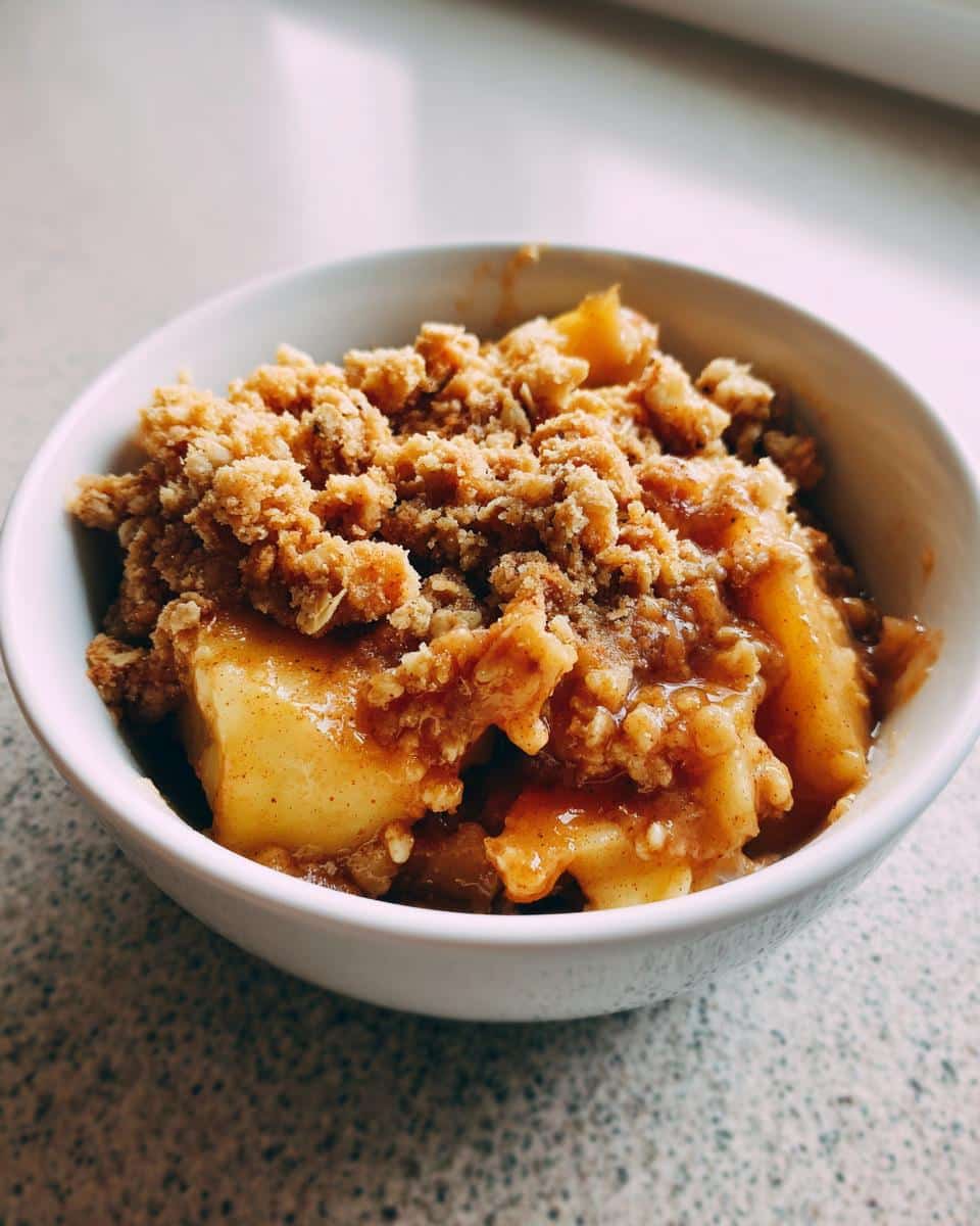 gluten free apple crisp - detail 1