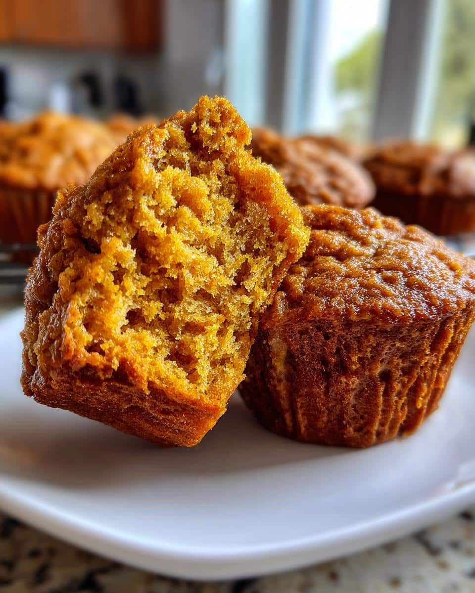 gluten free pumpkin muffins - detail 1