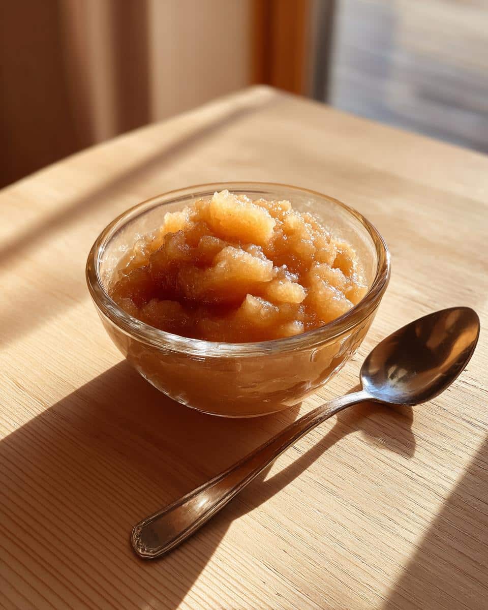 homemade applesauce - detail 1