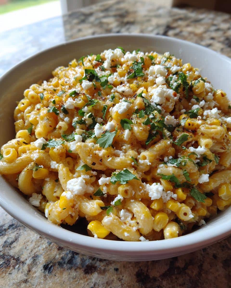 mexican street corn pasta salad - detail 1
