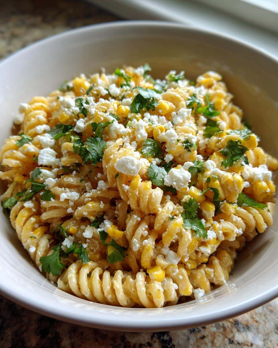 mexican street corn pasta salad - detail 4