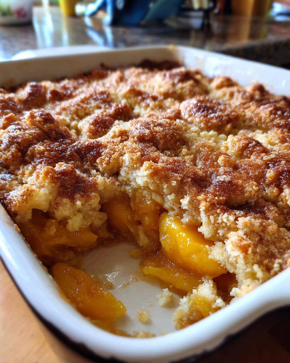peach cobbler canned peaches recipes - detail 3